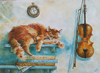 Кот и скрипка