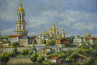 Вид на Киево-Печерскую Лавру