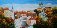 Андреевский спуск. Осенние огни.
