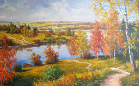 Золотая осень на реке